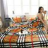 Double-Sided Flannel & Milk Velvet Blanket for Office, Dormitory, and Home Use - Suitable for All Seasons
