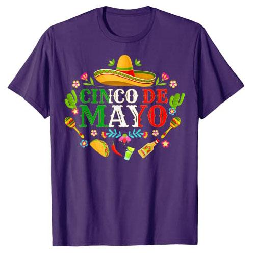 Cinco De Mayo Fiesta Surprise Camisa 5 De Mayo Viva Mexico TShirt Funny Family Graphic Tee Tops Holiday Vacation Clothes Gifts
