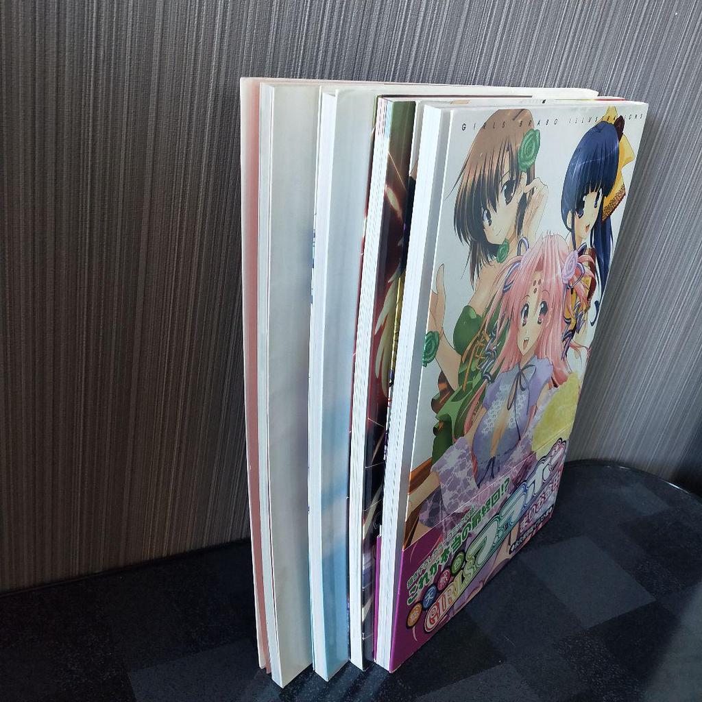 [USED] Super rare book, art book, strategy guide, visual fan book, Yunohana L's Season, 4 volumes