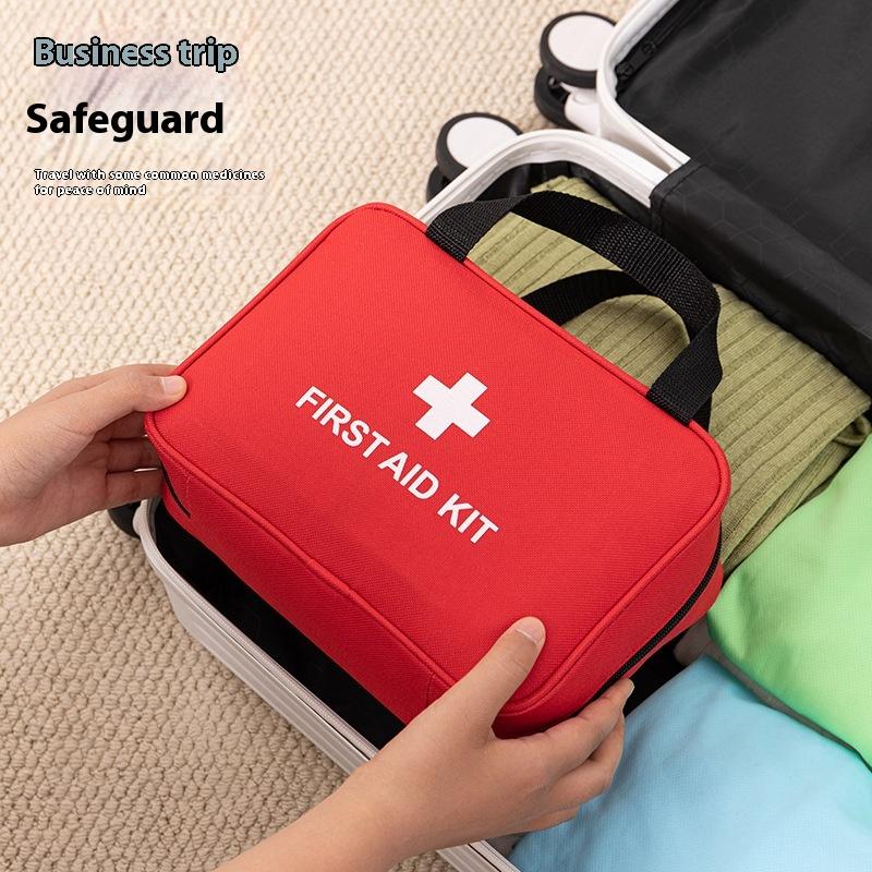 1 Piece Medicine Medical Storage Pouch Portable First Aid Kit Bags Camping Emergency Home Outdoor Travel Handle Bag Organizer