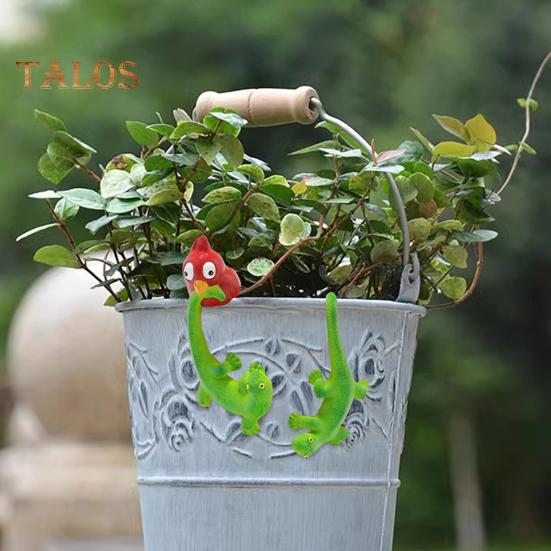 2 ks Květináč Gekon Socha Závěsná Šplhající Ještěrka Figurka Závěs na Květináč Dekorace Pryskyřice Gekon pro Kancelář Květináč Venkovní Dekorace Rostlin