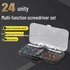 24-in-1 Industrial Alloy Steel Ratchet Screwdriver Set with Magnetic Tips