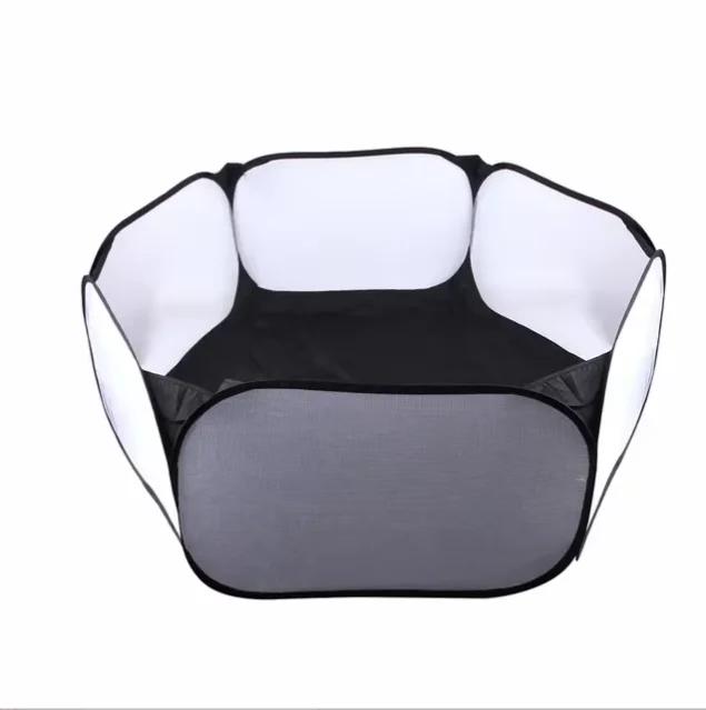 

Складной забор для питомцев Многоцветный шестиугольный забор-сетка Полиэстеровая ткань Палатка-забор для питомцев Игрушка Щенок Кролик Морская свинка Мелкие животные чёрный