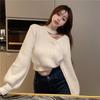Pure Desire To Hang the Neck Red Knitted Sweater Women's Autumn and Winter with High Waist Sweater High-end Careful Machine Chic Short Style