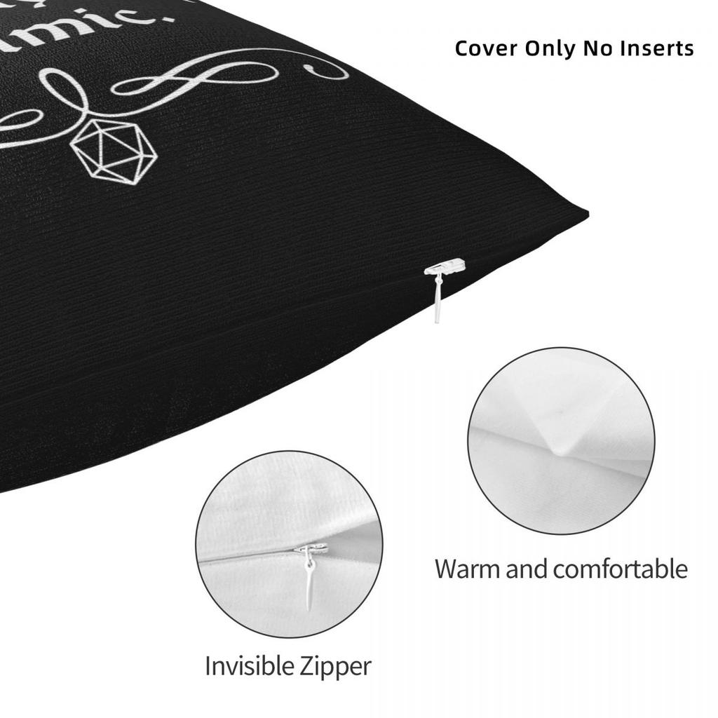 Definitely Not A Mimic Dnd Game Square Pillowcase Cushion Cover Pillow Case Throw Pillow Cover for Home Sofa Living Room
