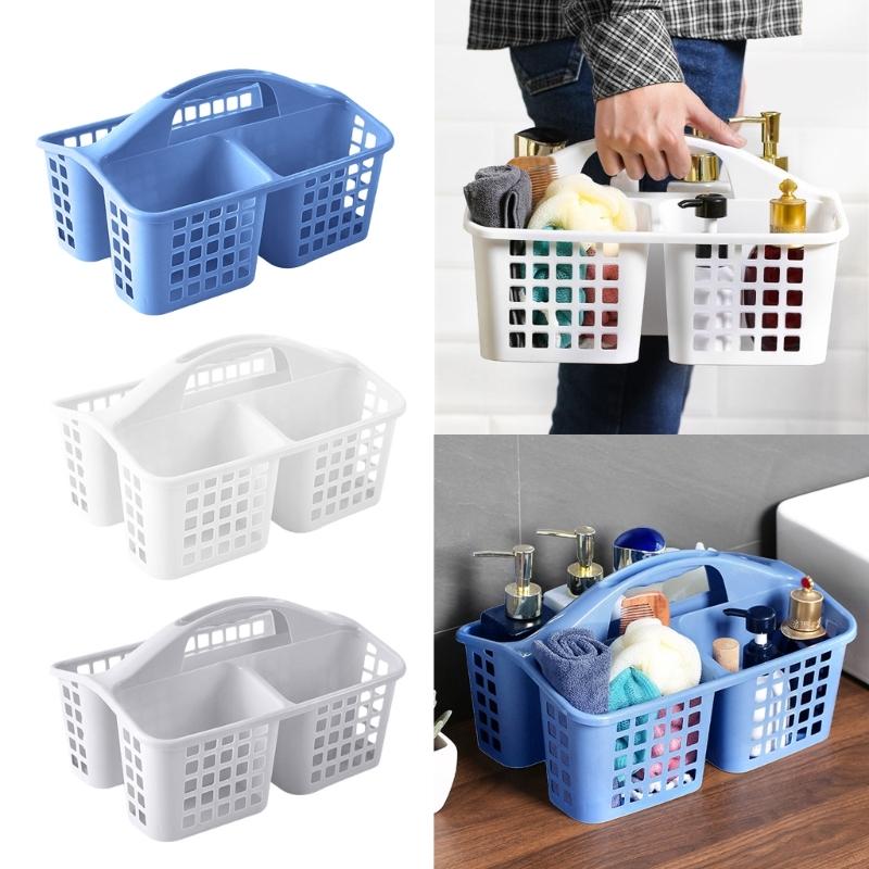 Portable Shower Storage Basket Functional Bathroom Organizers Holder for Cleaning Products and Personal Care Items