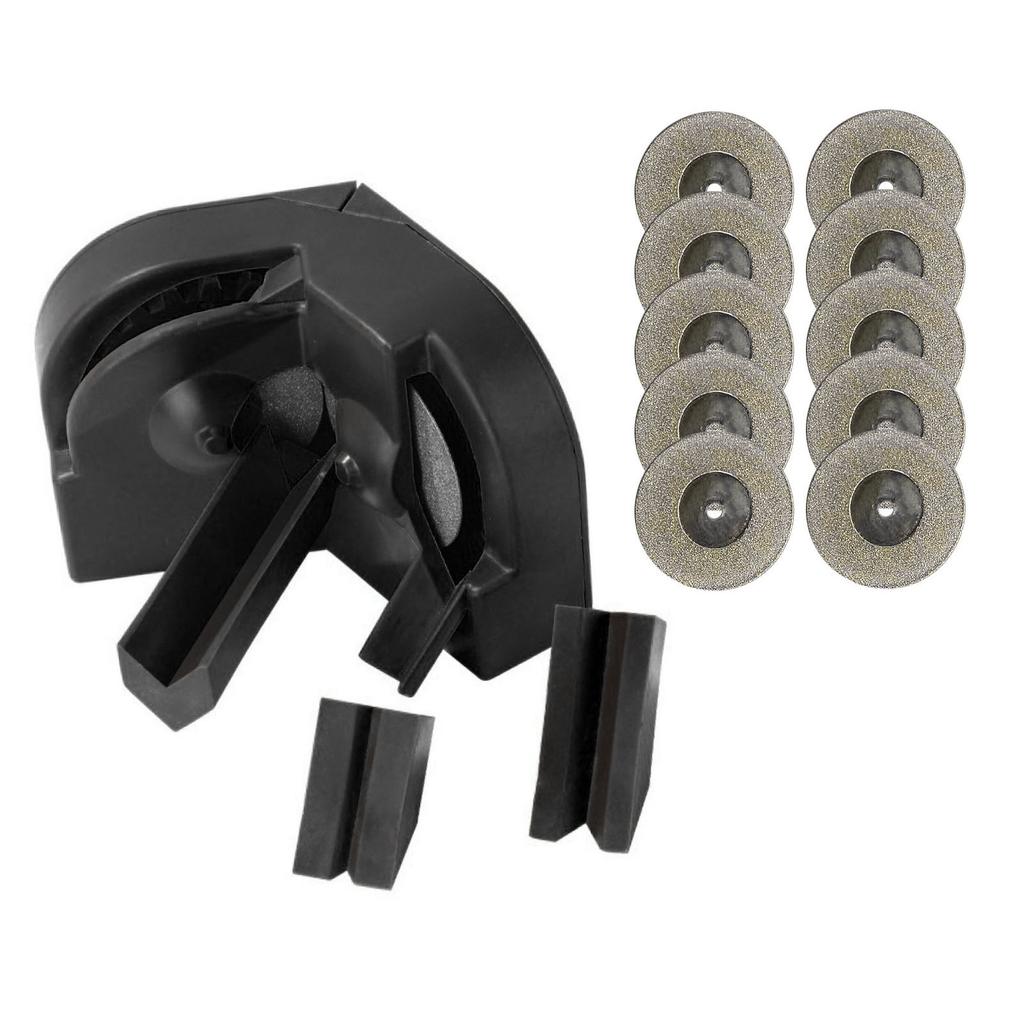 Drill Bit Sharpener Set High Accuracy Drill Bit Grinder 10PCS Diamond Grinding Disc and 3 Auxiliary