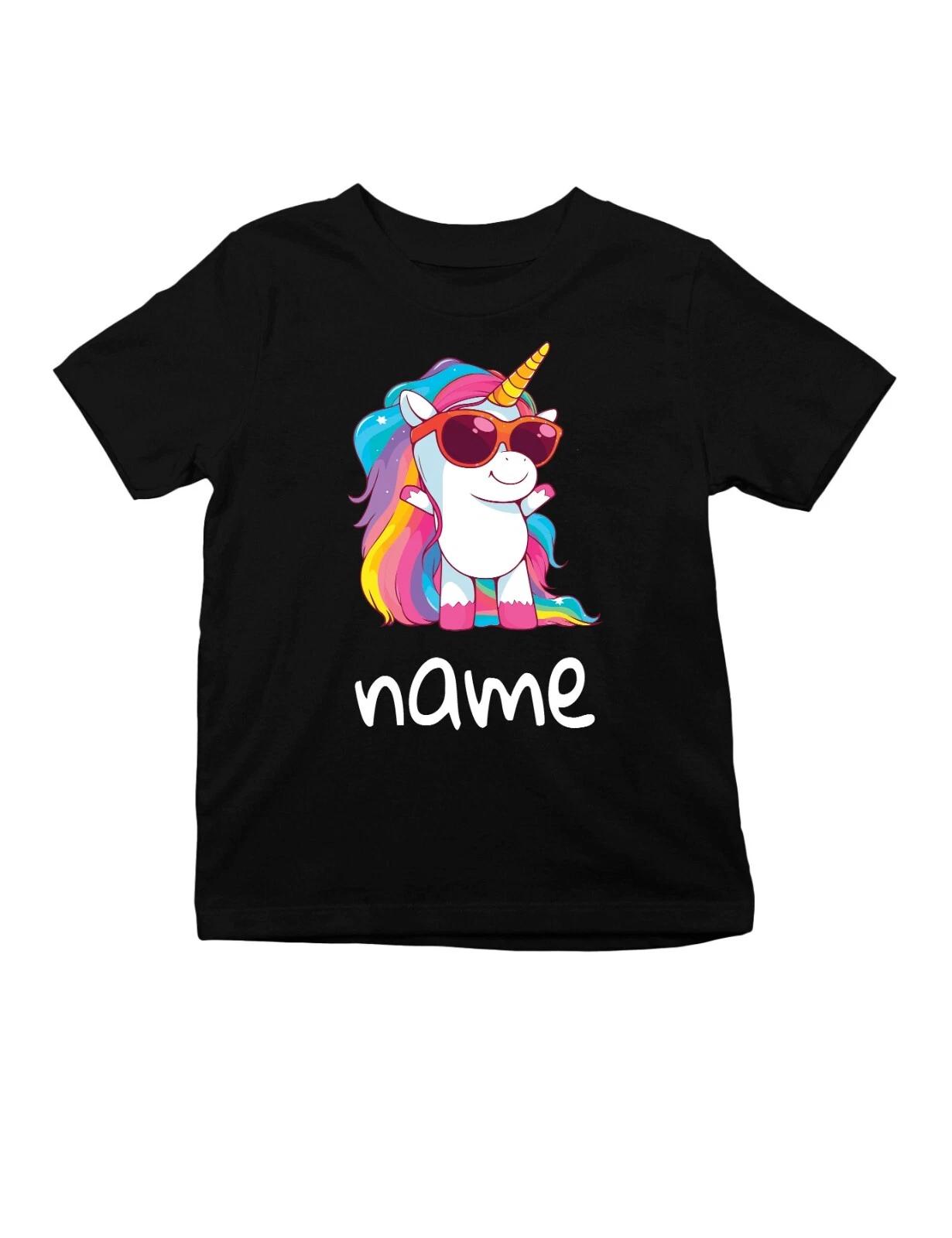 Kids Unicorn kids boys T-Shirt - Personalised With Your Own Name - Great Gift 150