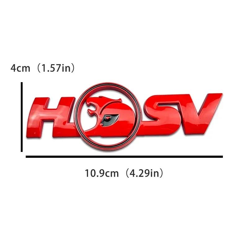 Metal Car Body Sticker for HSV Logo Auto Emblem Front Grille Rear Trunk Decoration