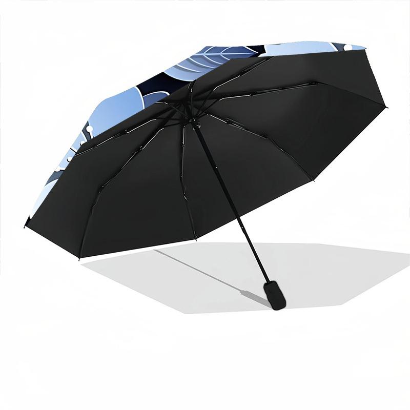 1pc Floral Pattern Automatic Open/Close Umbrella - All-Season Portable Umbrella for Women/Men, Highquality Fabric yy251213099