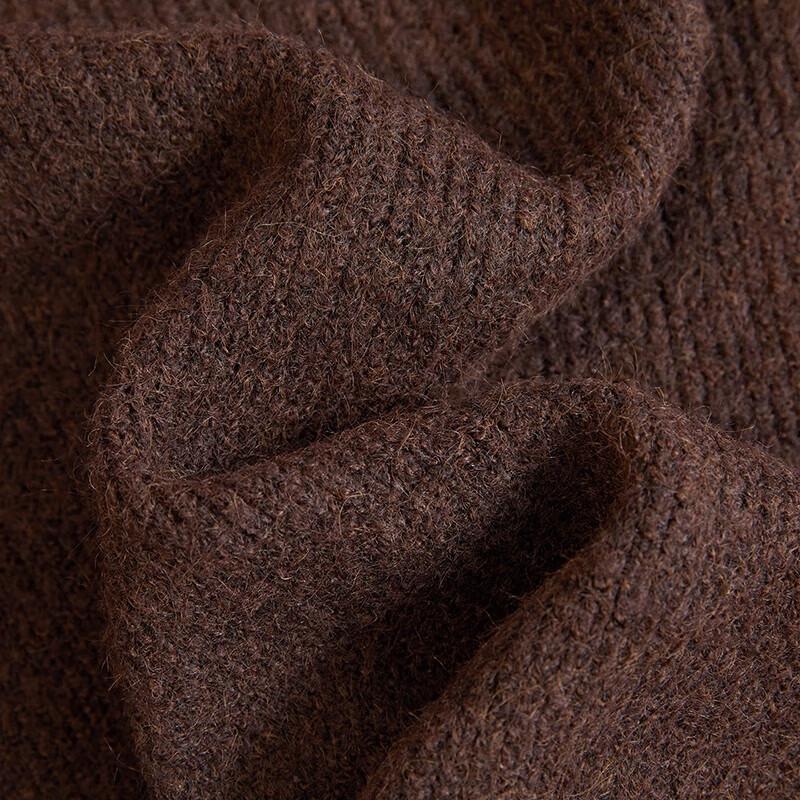 Dámský pletený svetr s kulatým výstřihem ve francouzském stylu