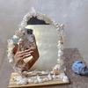 Ins Style Camellia Irregular DIY Mirror