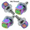 4Pcs Rust Resistant License Plate Screws Anti Loosening Frame Fastener Bolts  Vehicle Accessories
