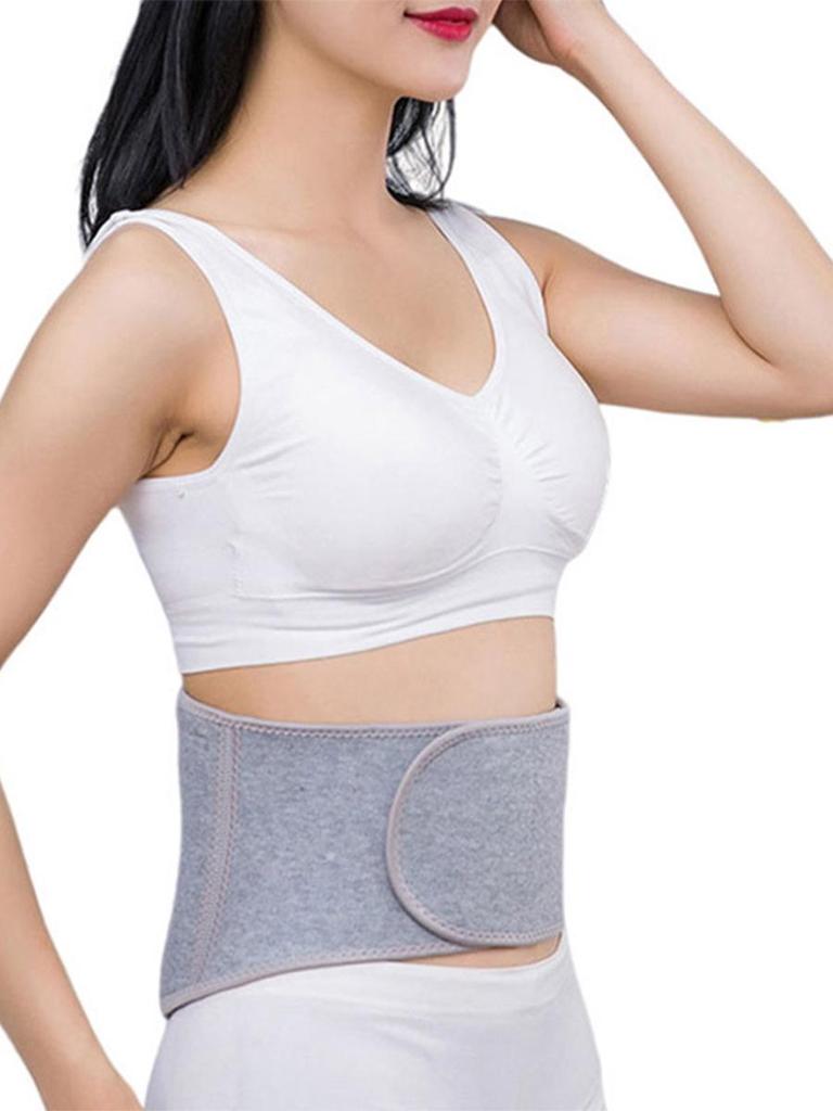 Mugwort Heating Waist Support Belt - Unisex Abdominal Warmer for Cold Protection and Elderly Care