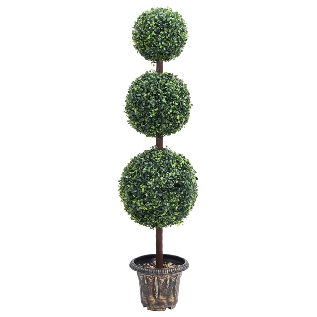 Vidaxl Sztuczny Bukszpan W Formie Kul, W Doniczce, Zielony, 118 Cm