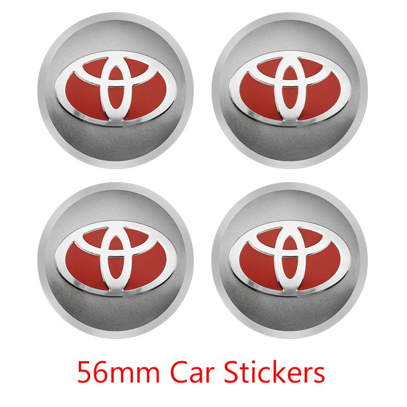 20Pcs 56mm Toyota Car Wheel Hub Center Cap Emblem Badge Stickers For Corolla Avalon Supra Yaris Prado Prius Rav4 Camry Accessory