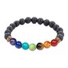 Bracelet - Unisex - Natural Agate - 7 Chakras - Healing - Protection