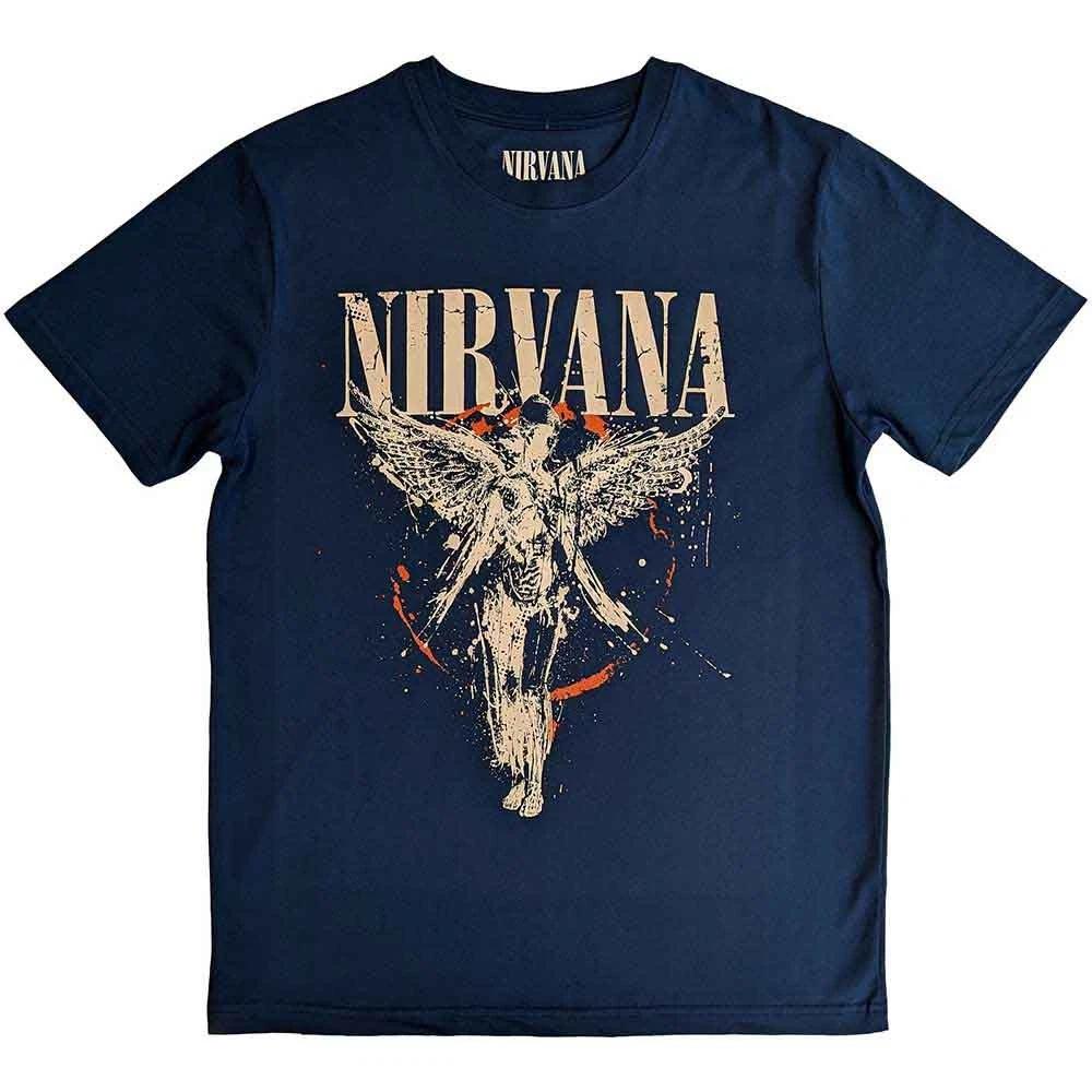 

100% cotton TOPS UNISEX TEES MENS WOMENS Nirvana In Utero Autorise T-shirt Hommes M