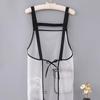 2PCS/SET Transparent Waterproof Apron with Pockets Sleeveless Design Kitchen Apron Lightweight Oil Resistant Workwear Apron