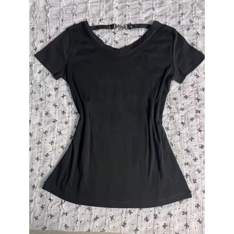 TrendHub American Y2K T-Shirt Women Short Sleeve Slim Floral Sequin Print Casual Top Retro Sweet Grunge Summer Subculture