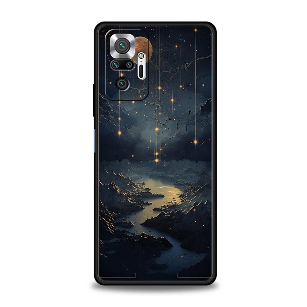 Fashion Starry Sky Stars Phone Case Cover for Redmi 14C 10C Note 15 14 13 12 10 11 K40 Pro Plus 5G Shockproof Soft TPU Shell