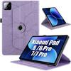 Case for Xiaomi Pad 8 /8 Pro/7/7 Pro/9, Rotating Protection Synthetic Leather Embossed Tree - Purple