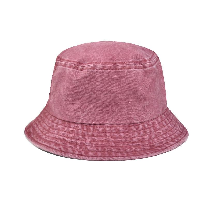 Solide Baumwolle Gewaschener Denim Fischerhut Unisex Bob Faltbar Fischer Breite Krempe Kappen Hip Hop Gorros Herren Damen Panama Fischerhut