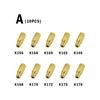 10Pcs Motorcycle Carburetor Main Jets Slow Pilot Jets M5 6mm Thread for PWK Keihin OKO CVK Carb Set Injector Nozzle