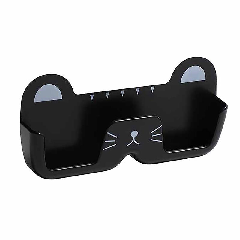 

Настенная полка для хранения очков с милым котом - украшение без перфорации, солнцезащитные очки и держатель, органайзер для солнцезащитных очков, гардероб чёрный