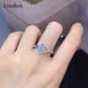 Lindon Classic Copper Alloy Zircon Ring Ladies Jewelry Wedding Promise Party Gift