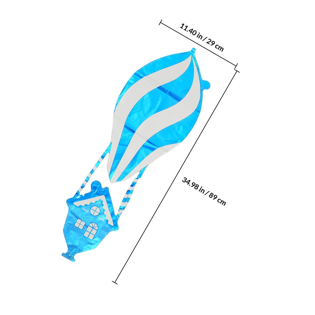 4Pcs Hot Air Balloon Shaped Balloon Easy Inflate Vibrant Colors Birthday Celebration Wedding Party Decor Aluminum Balloons