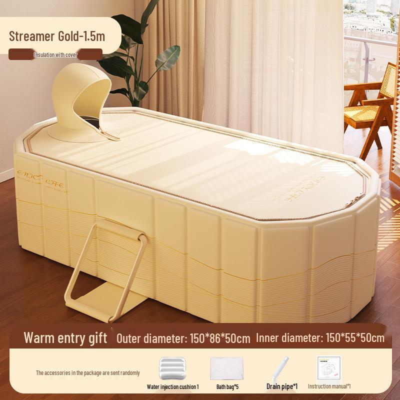 Faltbare Schaumbadewanne für Erwachsene und Kinder - Ganzkörper-Dampfbad, Duschwanne in großer Größe