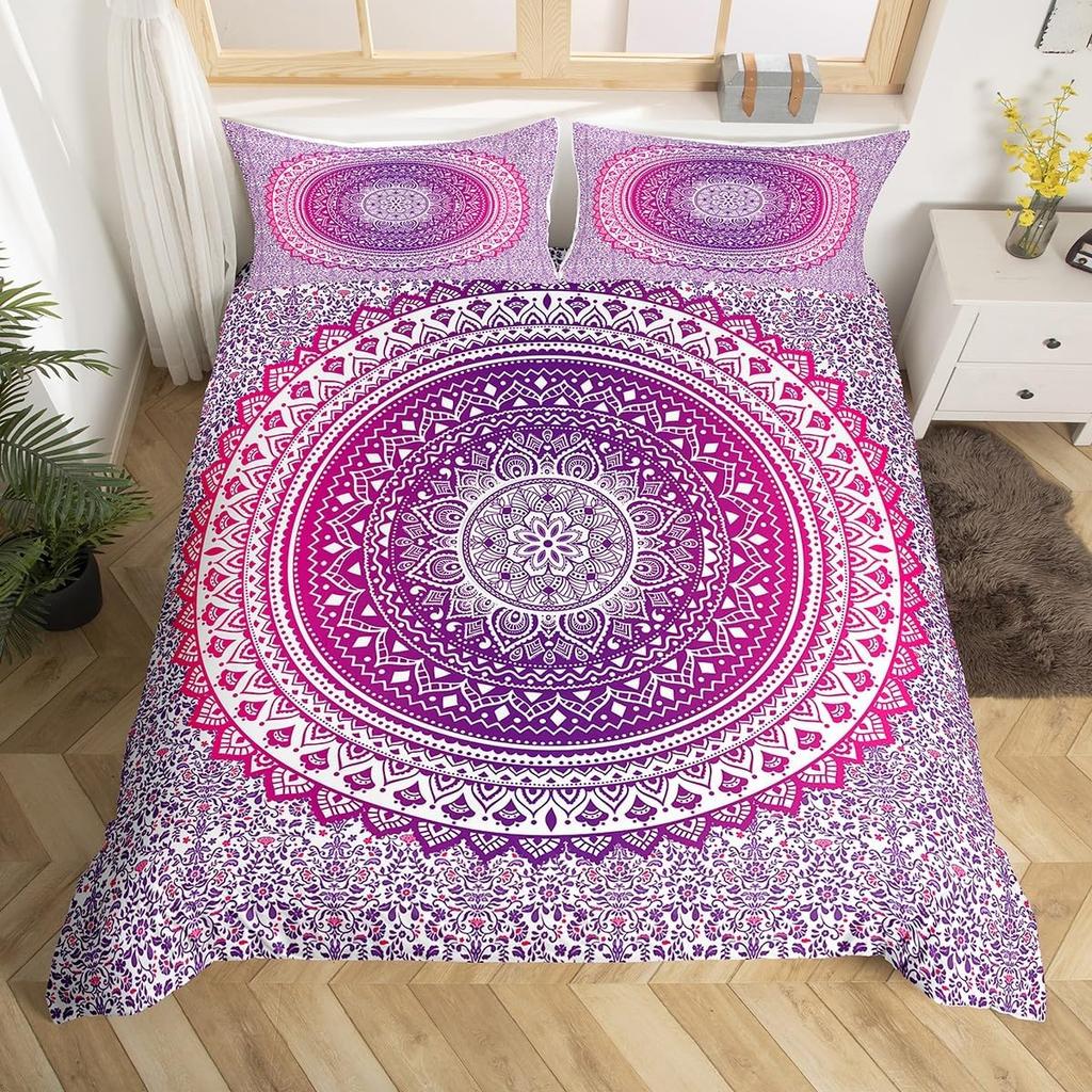Comforter Flower Of Life Bohemia Mandala Mayan Calendar Comforter Abstract Sacred Geometry Theme Bedding Set S