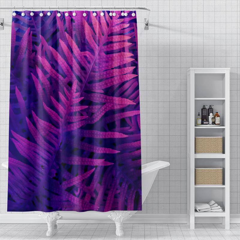 Home Shower Curtains for Bathroom Waterproof Fabric Modern Nordic Style Bathroom Curtains Shower Curtain Morandi Andscape Plant