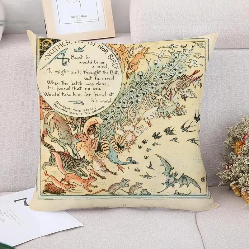 Own Aesop Decorative Pillows for Sofa Pillow Cover Short Plush Cushion Covers Decoration Living Room Pillowcases  Bed