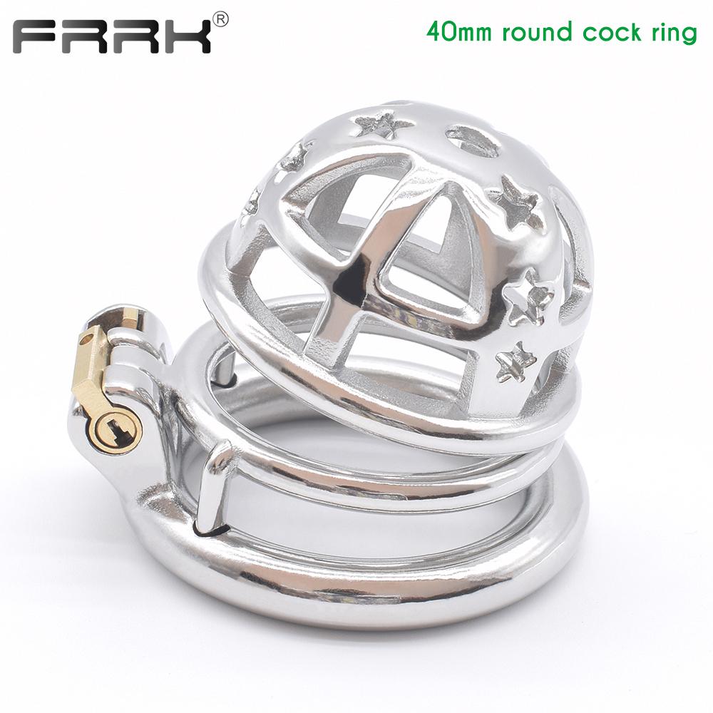 Bdsm Male Penis Ring Metal Cage Chastity Cock Male Bondage Belt Device Penis Lock Fetish BDSM Adults Sex Toys for Men Sissy