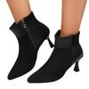 Fashion Shoes for Women 2024 High Quality Ankle Women's Boots Fashion Side Zipper Office and Career New Plus Size Pointed Toe High Heels