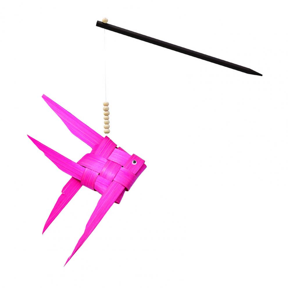 

Набор для изготовления ручного фонарика Долговечные материалы для DIY-фонарика Ручное плетение Фонарик-рыбка Поделки Китайский фестиваль DIY для Ханьфу розовый