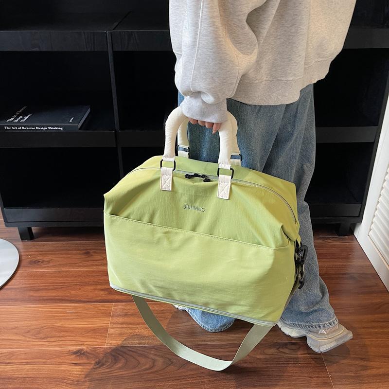 Expandable large-capacity travel bag women's short-distance fashion hand luggage bag swimming storage bag sports fitness bag men