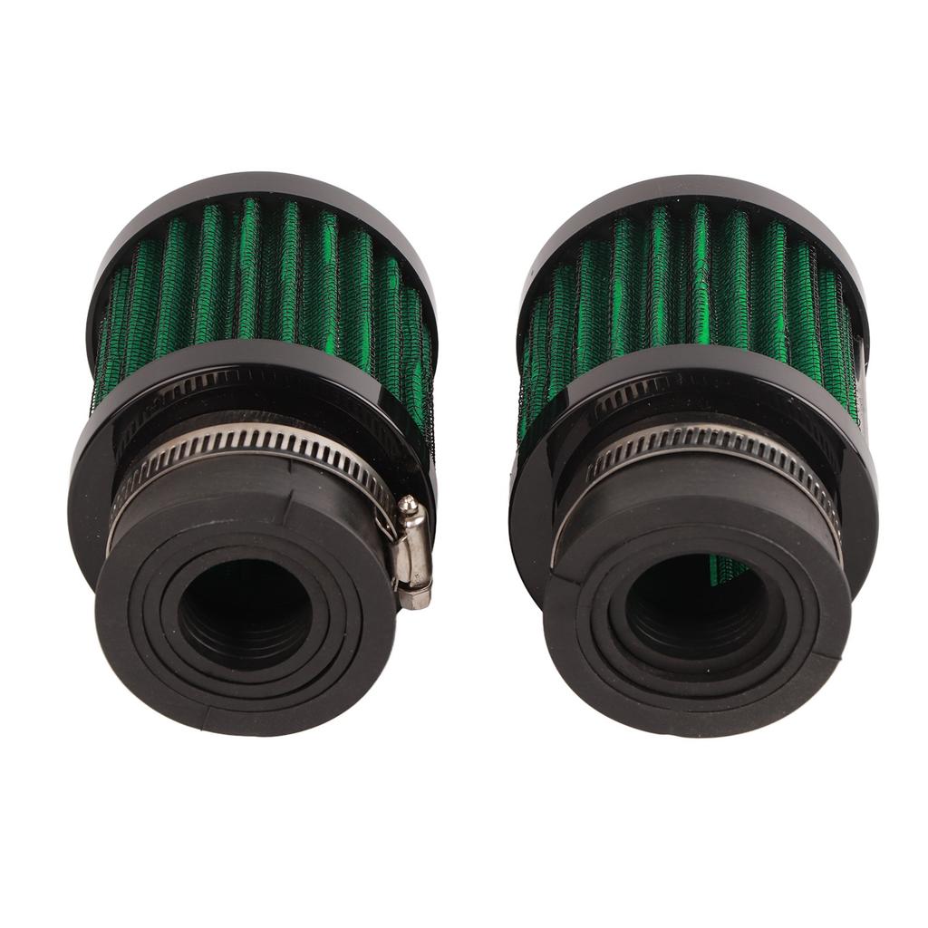 2pcs Air Filter 28‑48mm High Filtration Efficiency Universal for 50cc 70cc 90cc 125cc Moped Scooter ATV Dirt Bike Black