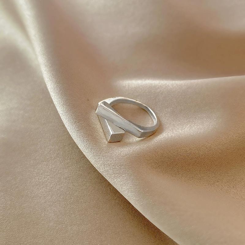 Handmade Open Vintage Ring Unique Simple Hypoallergenic Zircon Trendy Party Accessory for Women Stylish Finger Ring