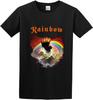 Men's T Shirts Rainbow Rising Black