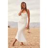 Foreign Trade Order Lu's Summer Simple White Sling Fishtail Slimming Personality Elegant Casual Date Summer Dress