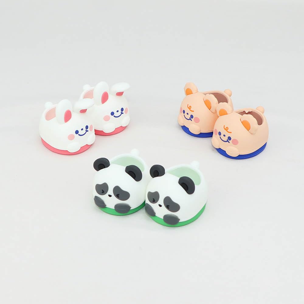 Niannyyhouse 20cm Plüsch Hase Panda Schuhe Baumwollpuppe Schuhe Anziehpuppen Zubehör (A3)