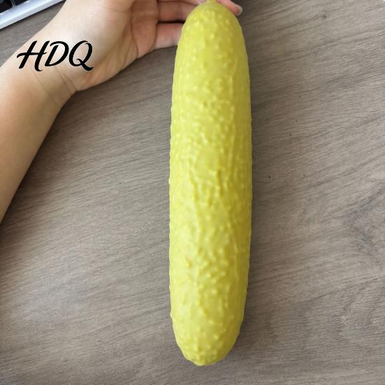 Sensory Stress Relief Toy Pickled Cucumber Squeeze Soft Stretchy Tactile Fidget for Anxiety Party Favors Durable