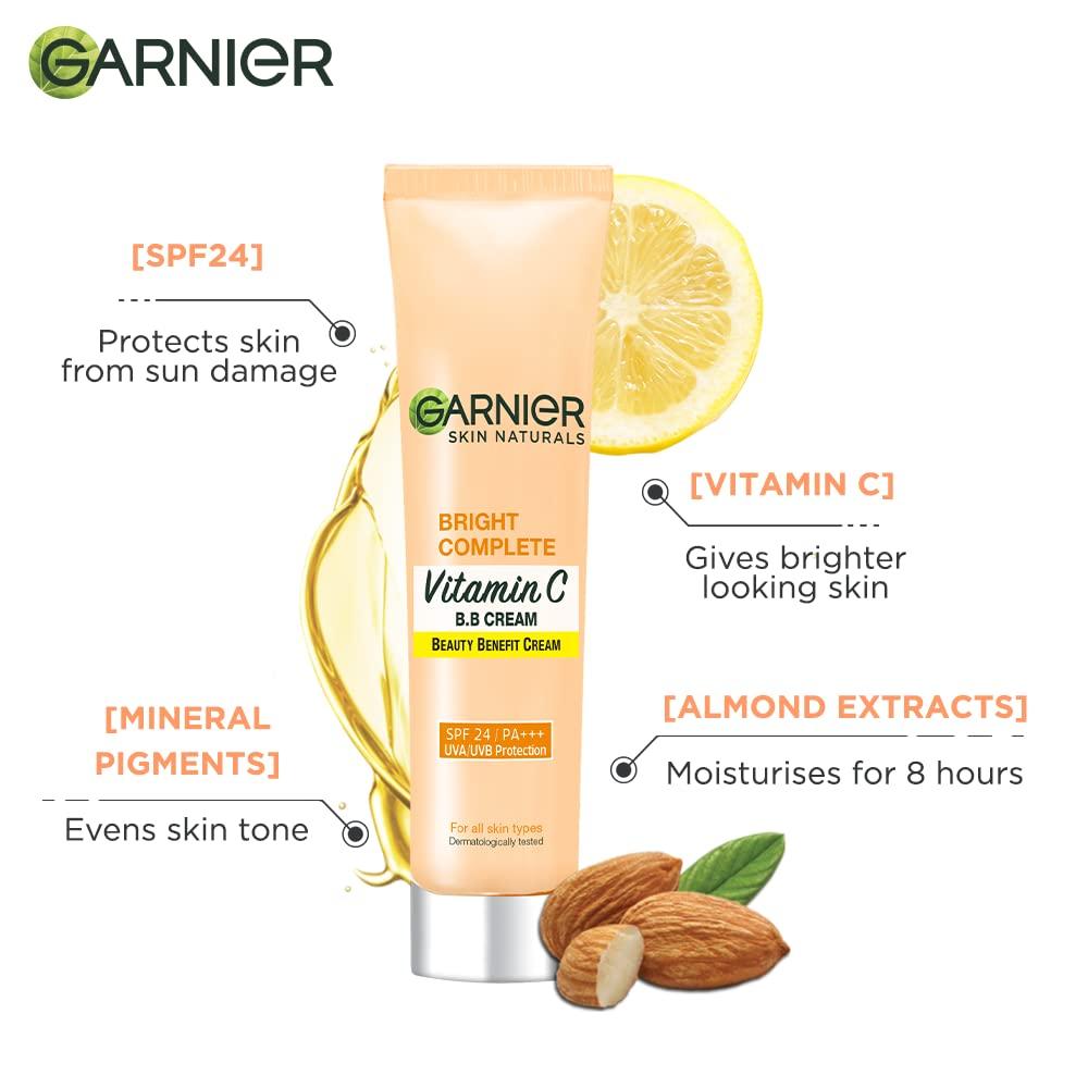 Garnier Skin Naturals, B.B. Cream, Moisturising & Brightening, Bright Complete Vitamin C, 30 g