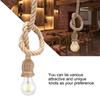 E27 Lampensockel 1m Hanfseil Kabel Elektrodraht DIY Anhänger Dekorative Lampenfassung (1 Halter)