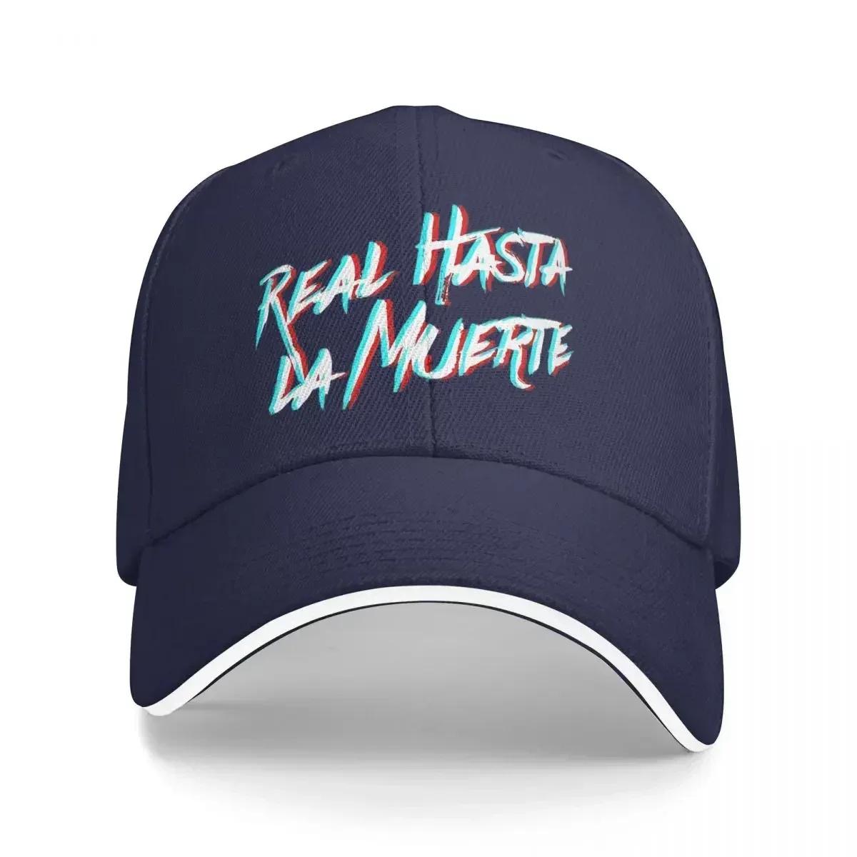 

Real Hasta La Muerte Caps For Men Women Stylish Baseball Cap Anuel AA Trucker Hat Travel Headewear Adjustable Adjustable