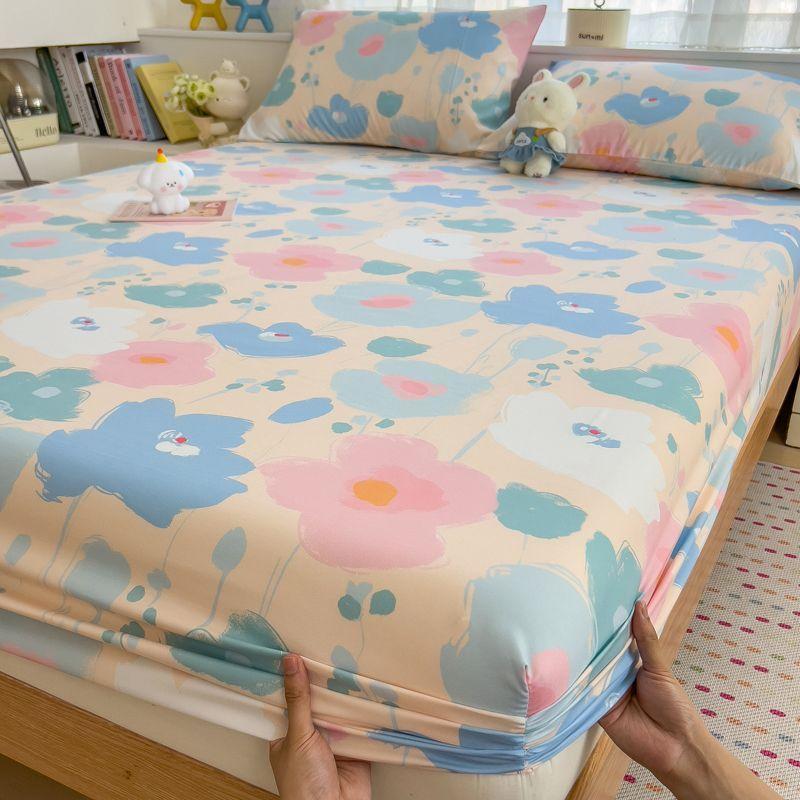 Superweich, Hautfreundliches Spannbettlaken, Einteiliger Matratzenschoner für Studentenwohnheim, Bettbezug, Waschbares Spannbettlaken für zu Hause