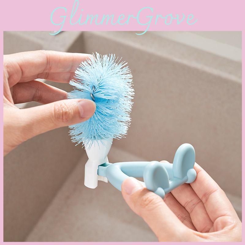 Durable Kitchen Brush For Cleaning Pots And Stovetops With Plastic Handle